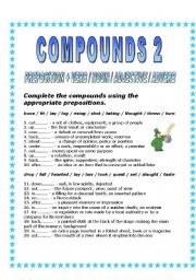 English Worksheet: Compounds 2