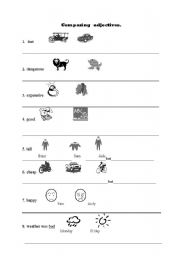 English Worksheet: comparison