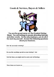 English worksheet: Goods & Services