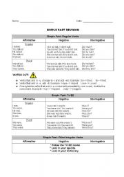 English worksheet: Simple Past