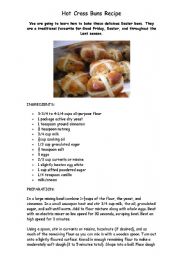 English Worksheet: Easter Hot Cross Buns