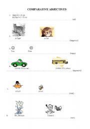 English worksheet: Comparativeadjectives