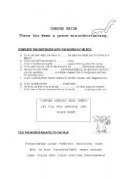 English Worksheet: Bride Corpse