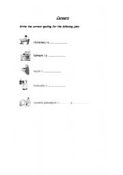 English Worksheet: Careers