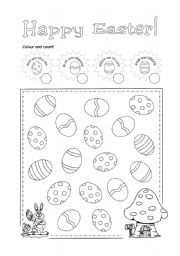 English Worksheet: Easter eggs