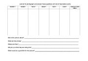 English Worksheet: Describing Photographs