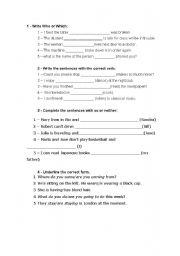 English Worksheet: relative pronoun