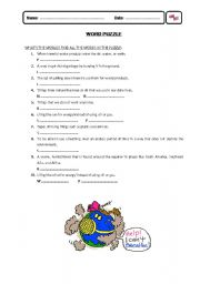 English worksheet: Our Environment