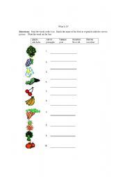 English worksheet: Food matching exercise