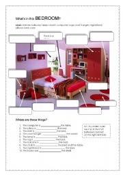 English Worksheet: Whats in this bedroom?