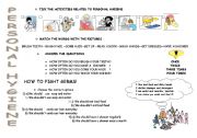 English Worksheet: personal hygiene and how to fight with germs