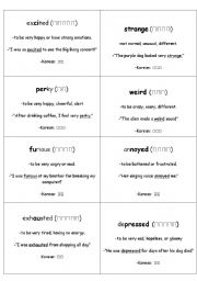 English worksheet: WORD flashcards
