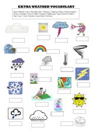 English Worksheet: WEATHER 2