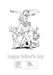 English Worksheet: fathers day