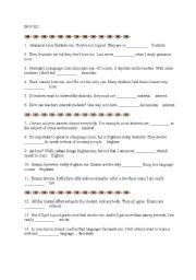 English worksheet: ADJECTIVES -ED / -ING