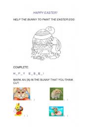 English worksheet: HAPPY EASTER!