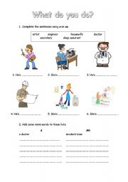 English Worksheet: a or an
