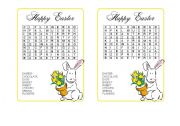 English Worksheet: Easter-word hunt