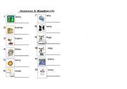 English Worksheet: Weather (1 of 2)