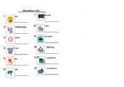English Worksheet: Weather (2 of 2)