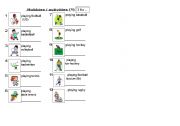 English worksheet: Hobbies & Activities (1) --- (1 of 6)