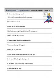 English Worksheet: The little prince