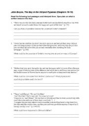 English worksheet: The Boy in the Striped Pyjamas ch.13-16