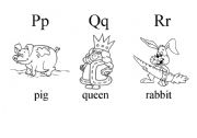 English Worksheet: Alphabet III