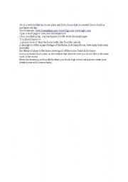 English worksheet: Housing Internet Activity