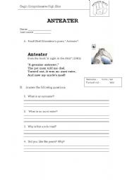 English worksheet: Shel Silverstein