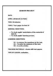 English worksheet: Reading Comprehension