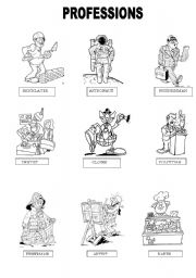 professions printable