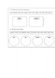 English worksheet: vocabularies