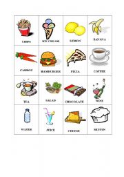 English Worksheet: food