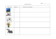 English Worksheet: Industrial Revolution Graphic Organizer