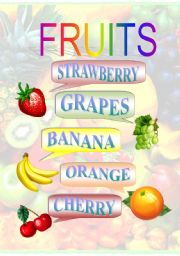 English worksheet: fruits, part2