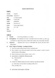 English Worksheet: Animal Farm Lesson Plan for very young learners
