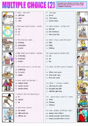 English Worksheet: MULTIPLE CHOICE (2)