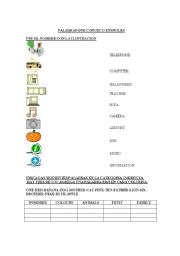 English worksheet: Words you know in English