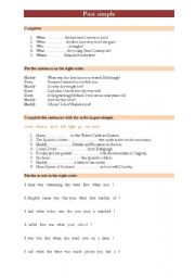 English worksheet: Past Simple