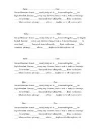 English worksheet: pronouns 