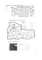 English Worksheet: vocabulary numbers