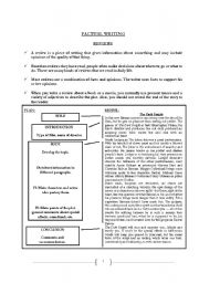 English Worksheet: Writing a Review