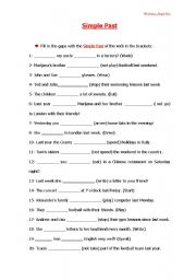 English Worksheet: Past Simple