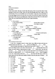 comprehension test and cloze test