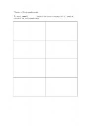 English Worksheet: Introduction to phenetic script