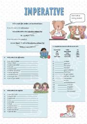 English Worksheet: Imperative