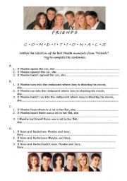 English Worksheet: Conditionals (Friends: Best Phoebe Moments)
