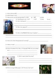 English Worksheet: Questions about Doctor Who  - New Earth (S02E01)