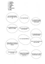 English worksheet: life circles